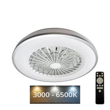 LED Dimbaar plafondlamp met ventilator OPAL LED/48W/230V 3000-6500K + afstandsbediening