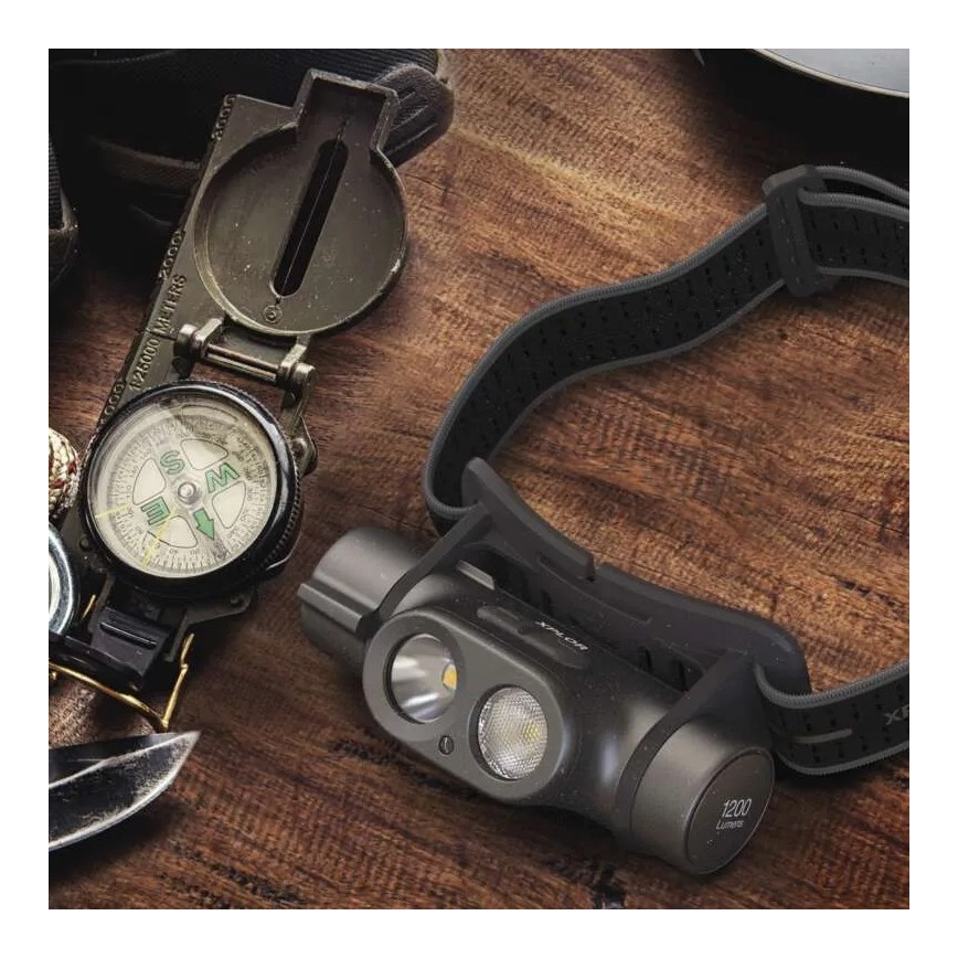 LED Dimbaar rechargeable headlamp GP XPLOR PHR19 LED/1x18650/5V IPX8