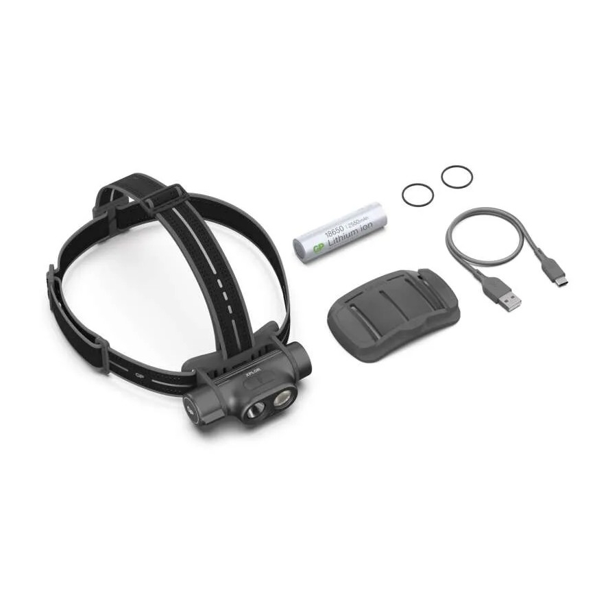 LED Dimbaar rechargeable headlamp GP XPLOR PHR19 LED/1x18650/5V IPX8