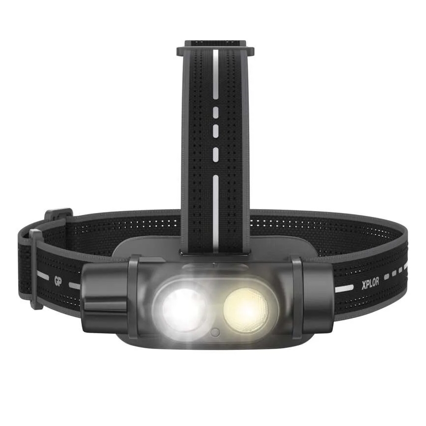 LED Dimbaar rechargeable headlamp GP XPLOR PHR19 LED/1x18650/5V IPX8