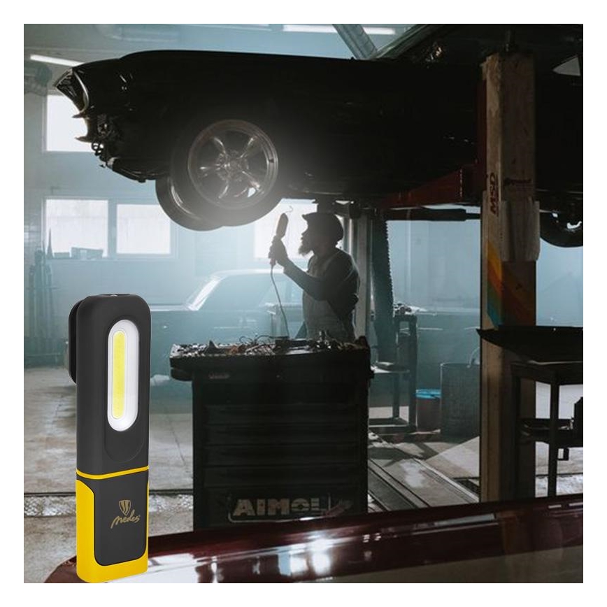 LED Dimbaar rechargeable werk flashlight LED/8W/5V IP44 420 lm 1200 mAh