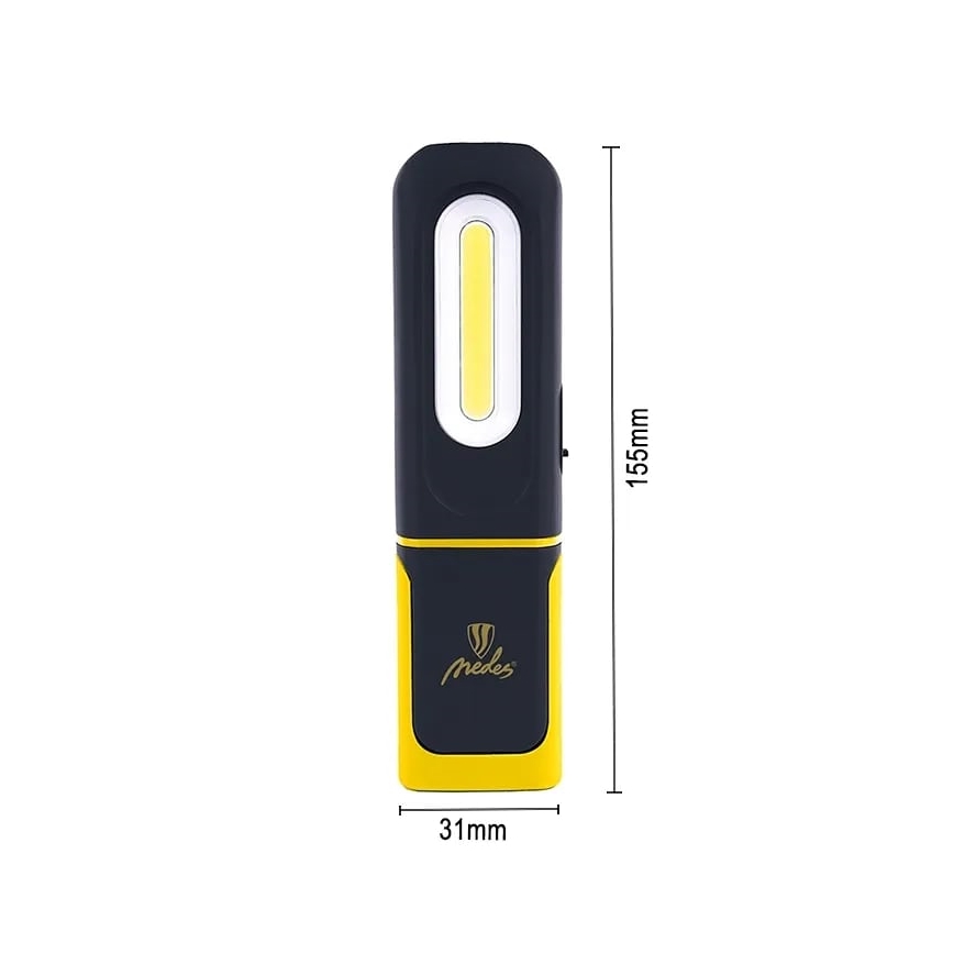 LED Dimbaar rechargeable werk flashlight LED/8W/5V IP44 420 lm 1200 mAh