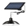 LED Dimbaar zonne- Hanglamp aan een touw LED/1,8W/3,7V IP44 6500K 800 mAh + afstandsbediening