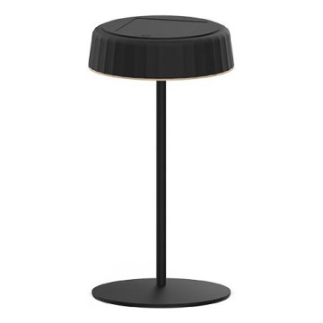 LED Dimbaar zonne- oplaadbaar tafellamp VIVIEN LED/3W/5V 2700K 1600 mAh IP54 zwart