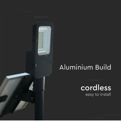 LED Dimbaar zonne- straat lamp LED/50W/6,4V 4000K IP65 50000 mAh + afstandsbediening