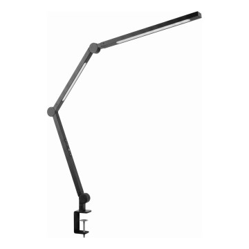 LED-dimbare, aanraakgevoelige, flexibele bureaulamp met klem LED/12W/230V 3000/4000/6000K zwart