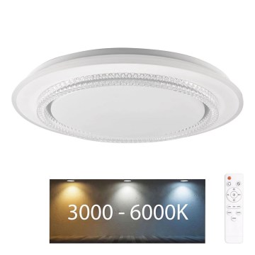 LED Dimbare badkamer plafondverlichting ADELA LED/72W/230V diameter 48 cm 3000-6000K IP44 + afstandsbediening