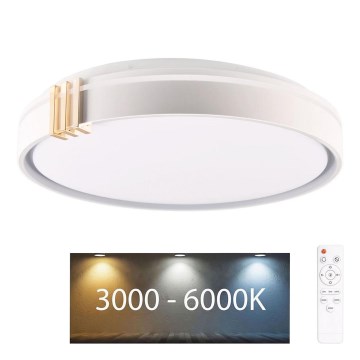 LED Dimbare badkamer plafondverlichting ARLETTA LED/72W/230V diameter 48 cm 3000-6000K IP44 + afstandsbediening