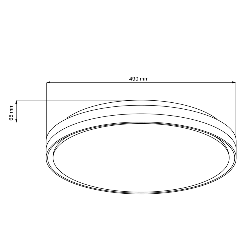 LED Dimbare badkamer plafondverlichting CASSANDRA LED/72W/230V diameter 49 cm 3000-6000K IP44 + afstandsbediening