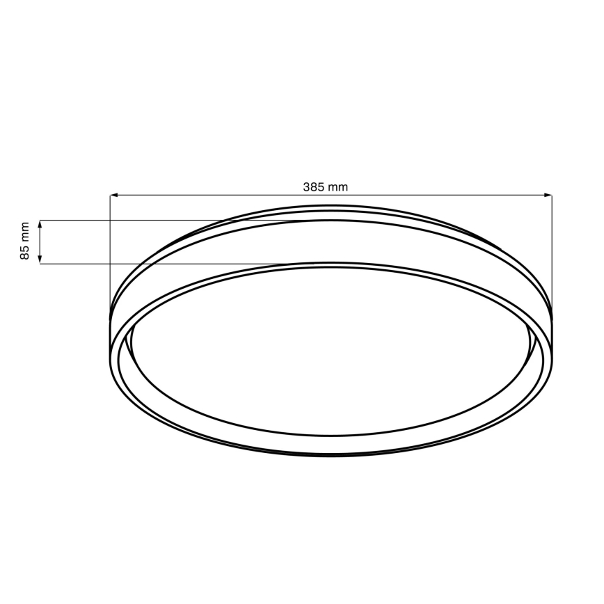 LED Dimbare badkamer plafondverlichting ELIZA LED/48W/230V diameter 38,5 cm 3000-6000K IP44 + afstandsbediening