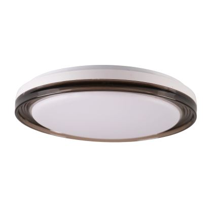 LED Dimbare badkamer plafondverlichting HALINA LED/48W/230V 3000-6000K diameter 38 cm IP44 zwart + afstandsbediening