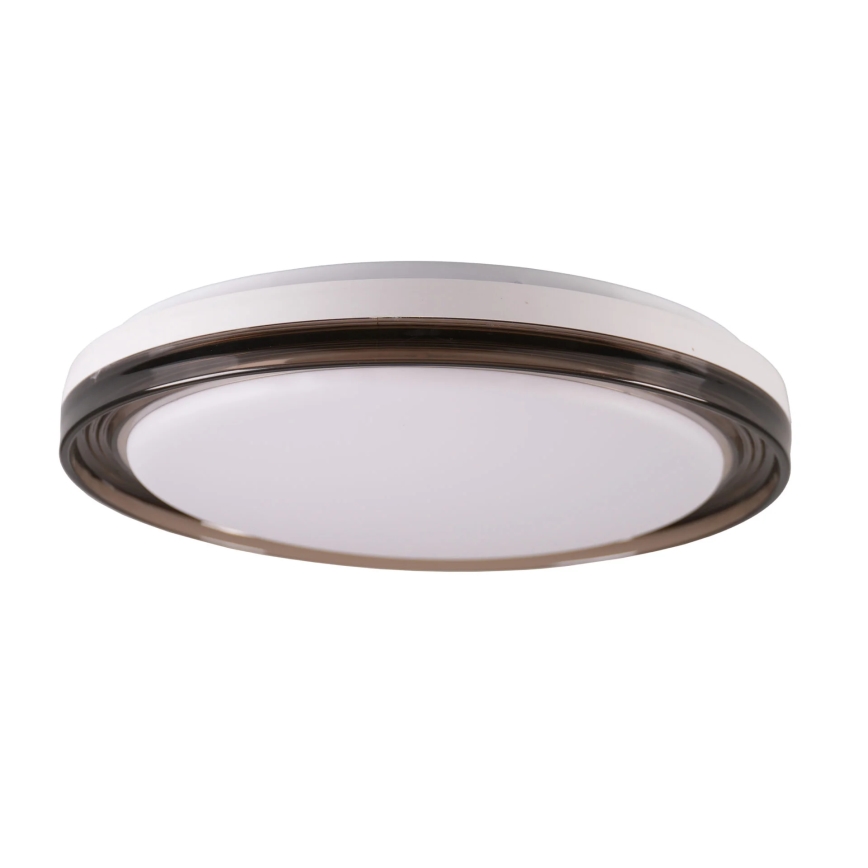 LED Dimbare badkamer plafondverlichting HALINA LED/48W/230V 3000-6000K diameter 38 cm IP44 zwart + afstandsbediening