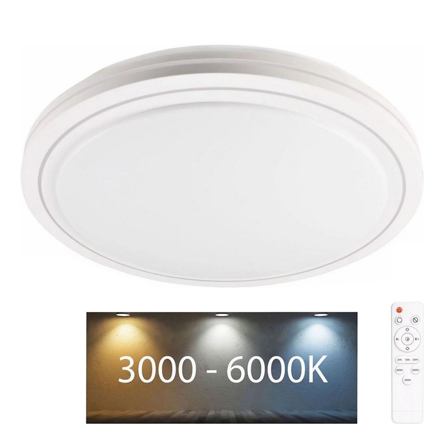 LED Dimbare badkamer plafondverlichting MARIAN LED/72W/230V diameter 48 cm 3000-6000K IP44 + afstandsbediening