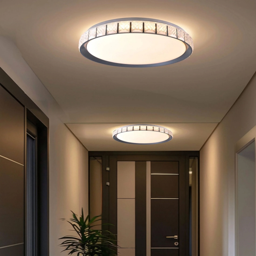 LED Dimbare badkamer plafondverlichting NINA LED/72W/230V diameter 49 cm 3000-6000K IP44 + afstandsbediening