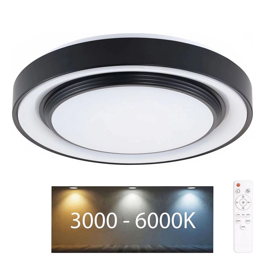 LED Dimbare badkamer plafondverlichting ZYGMUNT LED/72W/230V diameter 48,5 cm 3000-6000K IP44 + afstandsbediening