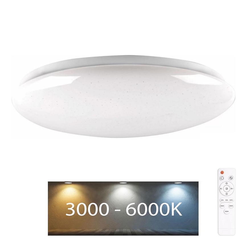 LED Dimbare badkamerverlichting PIRIUS LED/48W/230V diameter 38 cm 3000-6000K IP44 + afstandsbediening