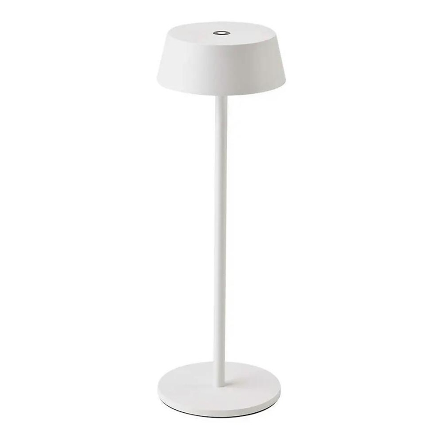 LED Dimbare Buiten Touch Oplaadbare Tafellamp LED/2W/5V 4400 mAh IP54 wit