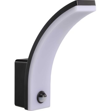 LED Dimbare buiten wandlamp met bewegingssensor en schemersensor LED/12/15/20W/230V IP65 zwart