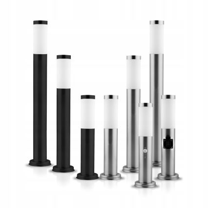 LED dimbare buitenlamp LIVIA 1xE27/6W/230-6500K Wi-Fi 100 cm IP44 zilver
