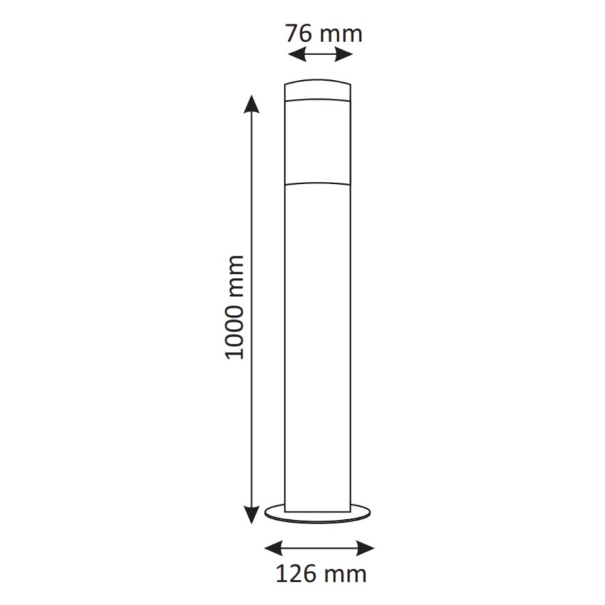 LED dimbare buitenlamp LIVIA 1xE27/6W/230-6500K Wi-Fi 100 cm IP44 zilver