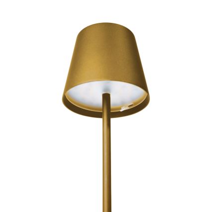 Dimbare oplaadbare LED-tafellamp voor buiten LED/4W/4000 mAh 3000/4000/5500K IP44 goud