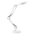 LED-dimbare bureaulamp met loep 2-in-1 AURIQ LOUPE LED/10W/5V 3000/4000/6500K wit