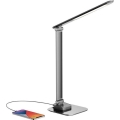 LED Dimbare bureaulamp met USB LED/7,5W/230V 3000K/4000K/5500K antraciet