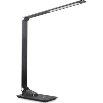 LED dimbare bureaulamp met USB LED/7W/230V 3000K/4000K/5500K zwart
