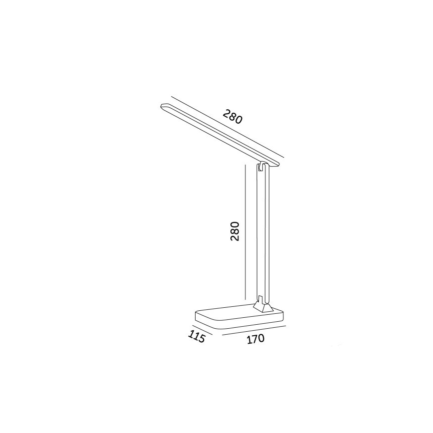 LED Dimbare bureaulamp NOBLITE N LED/7W/230V 3000/4000/6500K wit