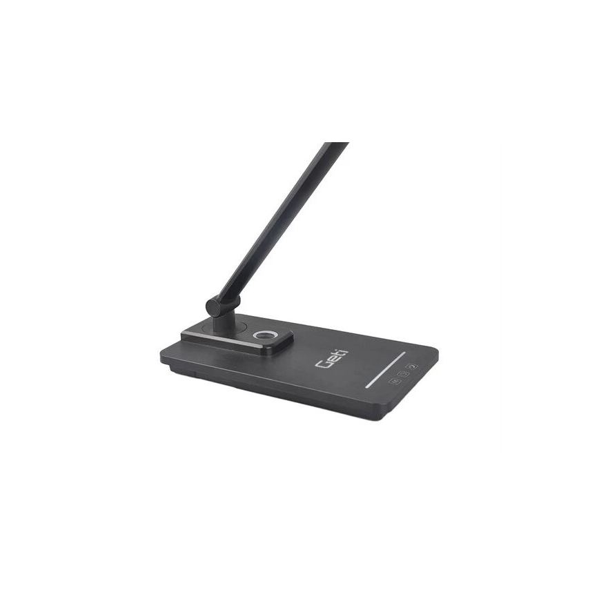 LED dimbare bureaulamp met USB LED/9W/230V 3000K/4000K/5500K zwart