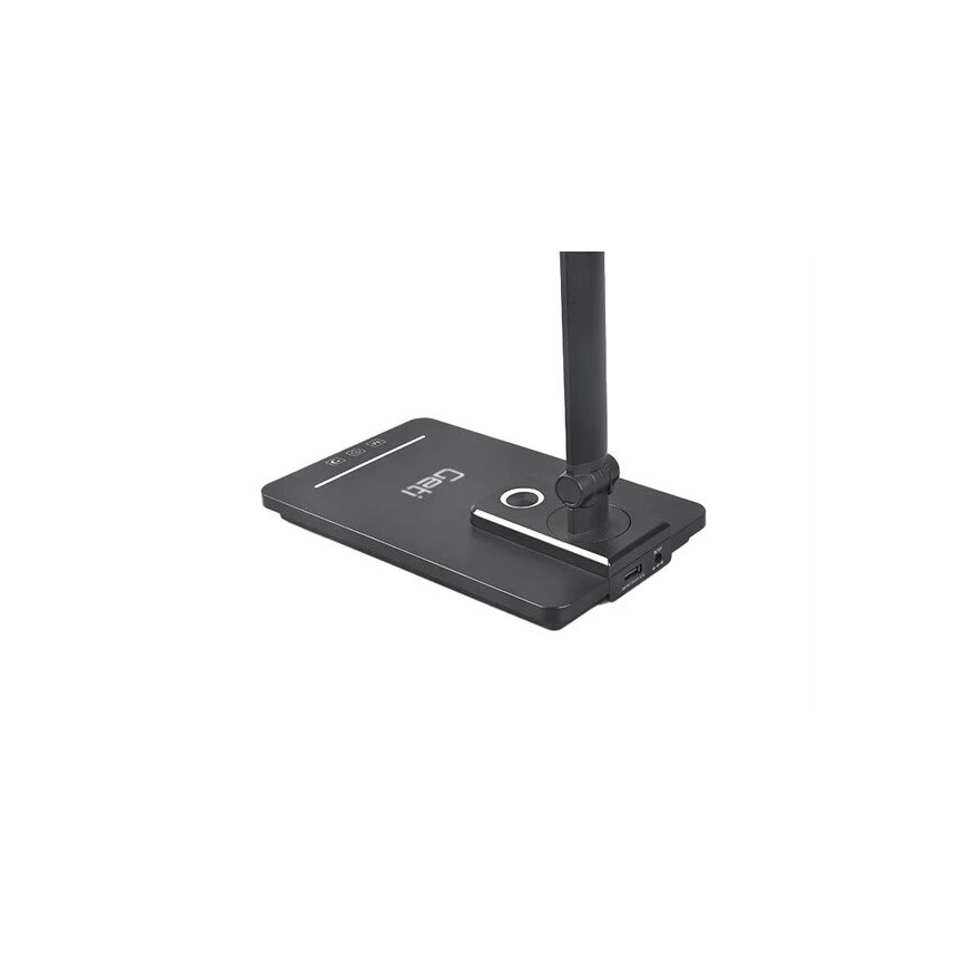 LED dimbare bureaulamp met USB LED/9W/230V 3000K/4000K/5500K zwart