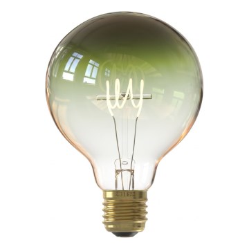 LED dimbare filamentlamp G125 E27/4W/230V 1800K groen