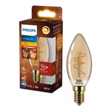 LED Dimbare gloeilamp VINTAGE Philips B35 E14/3,1W/230V 2200K CRI 90