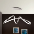 LED Dimbare hanglamp aan kabel CIRCUS LED/36W/230V zilver