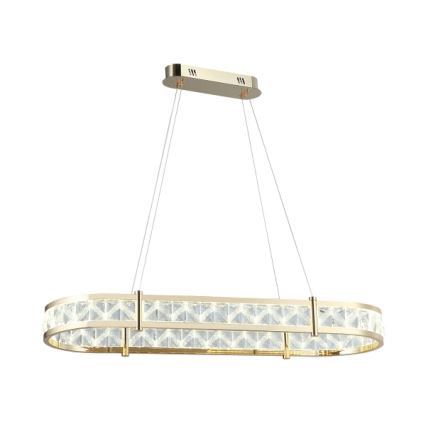 LED dimbare kristallen kroonluchter met ophangkabel ENRIQUE LED/50W//230V 3000-6000K + afstandsbediening