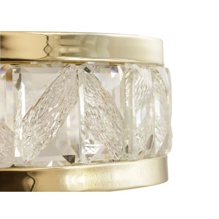 LED dimbare kristallen kroonluchter met ophangkabel ENRIQUE LED/50W//230V 3000-6000K + afstandsbediening