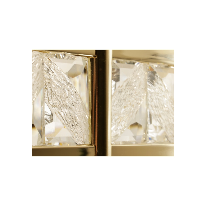 LED dimbare kristallen kroonluchter met ophangkabel ENRIQUE LED/50W//230V 3000-6000K + afstandsbediening