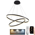 LED dimbare hanglamp aan kabel LED/100W/230V 3000-6500K Ø 80 cm + afstandsbediening