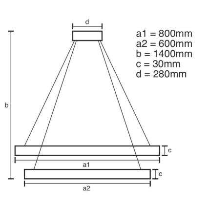 LED dimbare kristallen hanglamp aan kabel LED/160W/230V 3000-6500K zilver + afstandsbediening