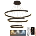 LED dimbare hanglamp aan kabel LED/220W/230V 3000-6500K Ø 80 cm + afstandsbediening