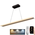 LED Dimbare hanglamp aan kabel LED/40W/230V 3000-6500K zwart + afstandsbediening
