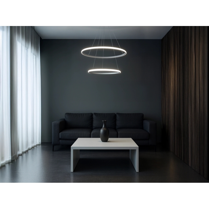 Dimbare LED-hanglamp aan kabel LED/55W/230V 3000-6500K Ø 60 cm + met afstandsbediening