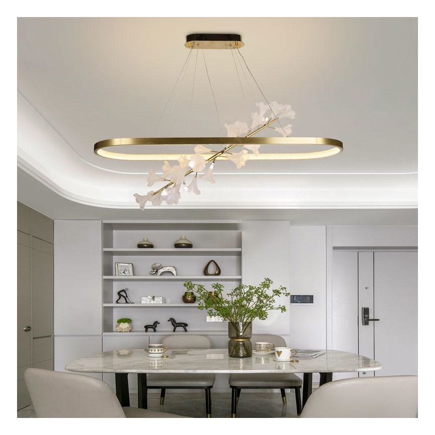 LED Dimbare hanglamp aan kabel LED/65W/230V 3000-6500K + afstandsbediening