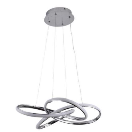 LED Dimbare hanglamp aan kabel LED/65W/230V 3000-6500K Ø 48 cm grijs + afstandsbediening