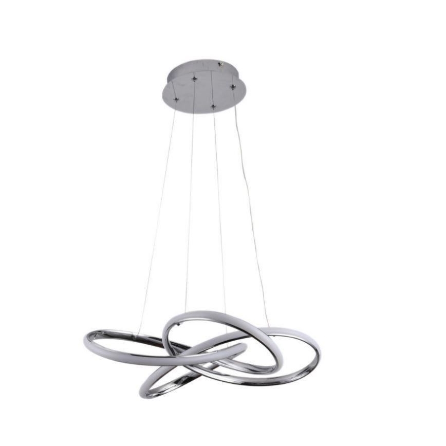 LED Dimbare hanglamp aan kabel LED/65W/230V 3000-6500K Ø 48 cm grijs + afstandsbediening