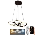 LED Dimbare hanglamp aan kabel LED/65W/230V 3000-6500K Ø 48 cm bruin + afstandsbediening