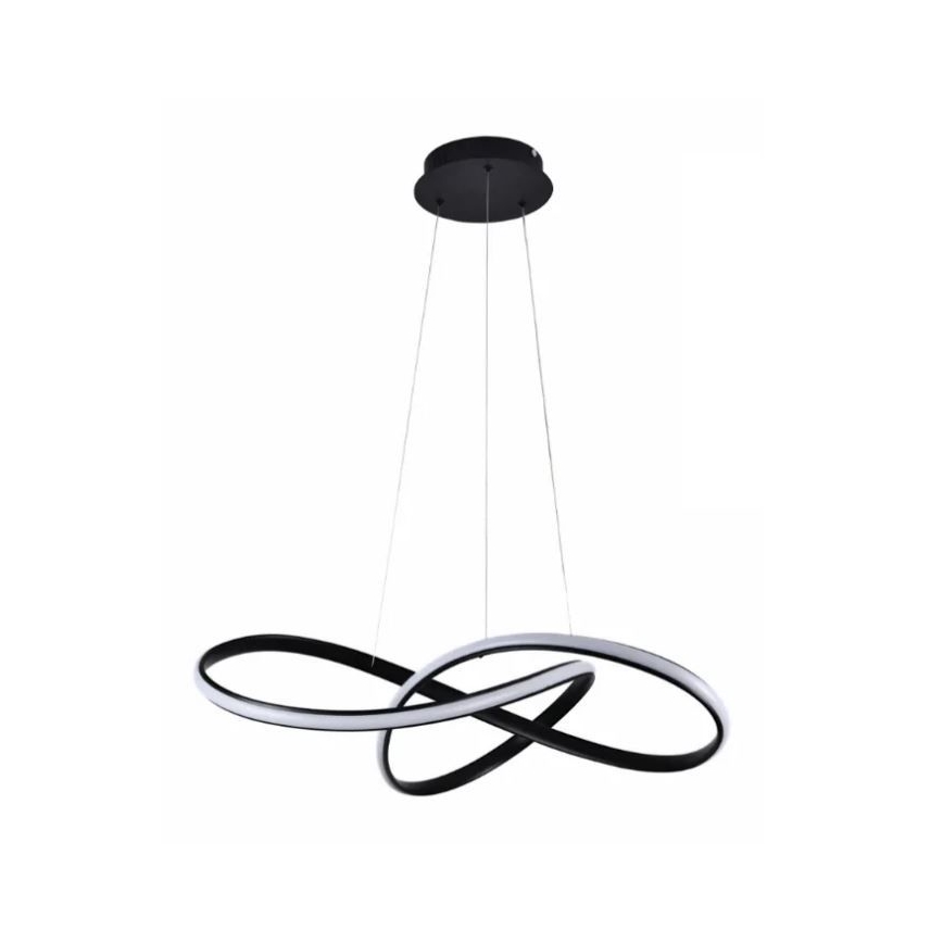 LED Dimbare hanglamp aan kabel LED/70W/230V 3000-6500K Ø 60 cm zwart + afstandsbediening