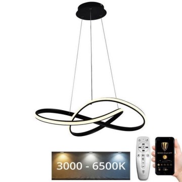 LED Dimbare hanglamp aan kabel LED/70W/230V 3000-6500K Ø 55 cm + afstandsbediening