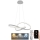 LED Dimbare hanglamp aan kabel LED/70W/230V 3000-6500K Ø 55 cm + afstandsbediening