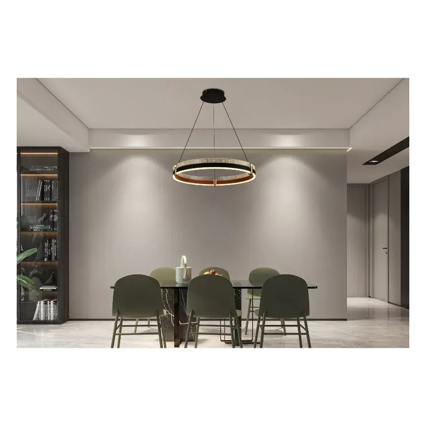 LED dimbare hanglamp aan kabel LED/80W/230V 3000-6500K Ø 60 cm + afstandsbediening